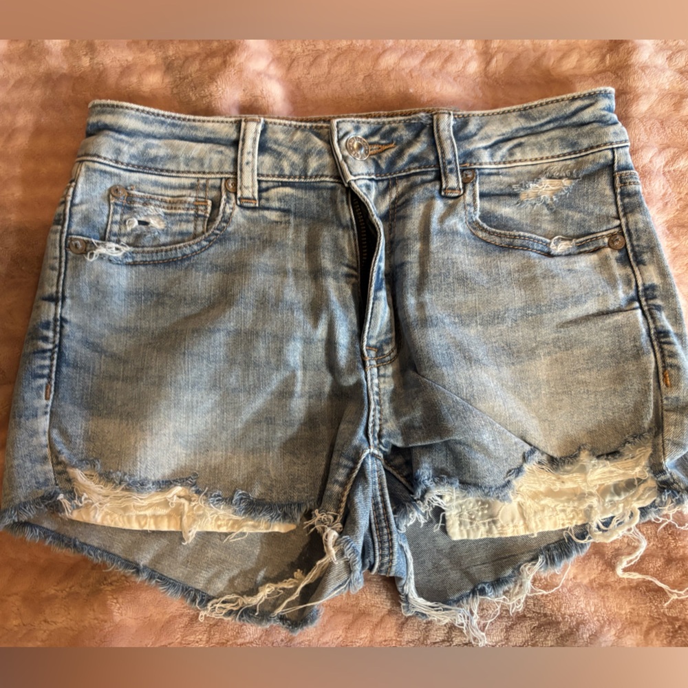 American Eagle Outfitters Light Blue Jean Shorts
